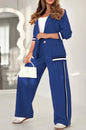 Fashion Rib 2 Pieces Women's Suit