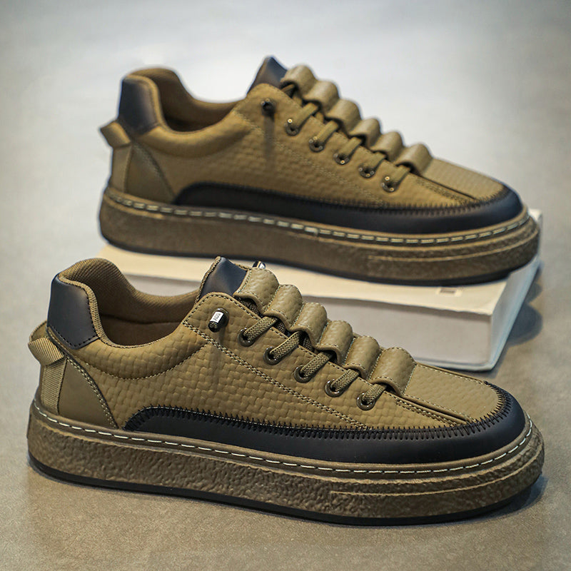 Leather Skateboard Platform Sports Shoes