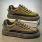 Leather Skateboard Platform Sports Shoes