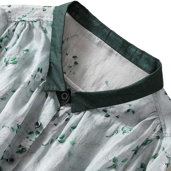 Women's Cotton-Linen Printed Shirt