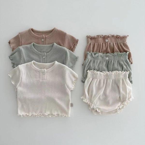 Lace-Trim Shorts and Top Lounge Set