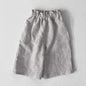 Linen Cotton Wide-leg Elastic Waist Casual Pants
