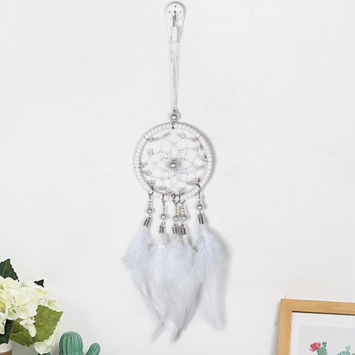Peacock Fur Dreamcatcher Weave Vintage Home