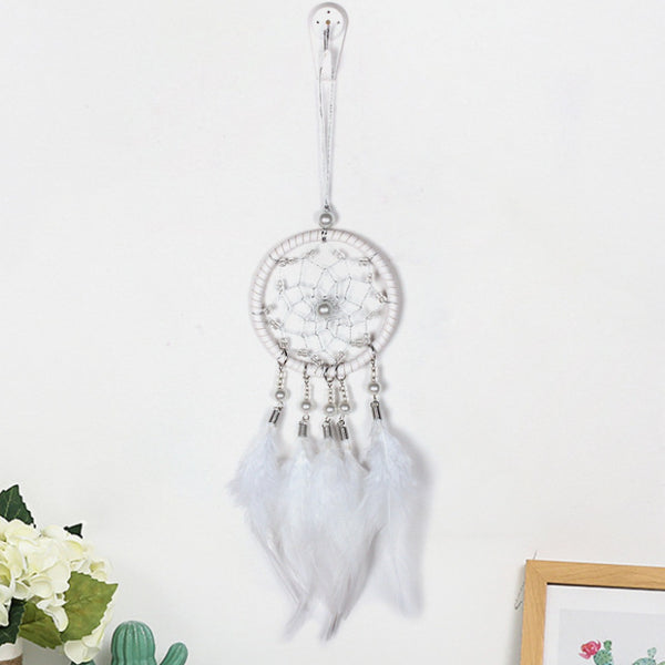 Peacock Fur Dreamcatcher Weave Vintage Home