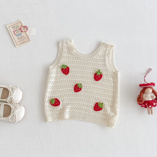 Baby Strawberry Patch Vest and Pants