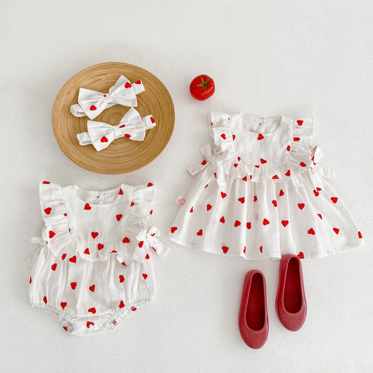 Baby girl romper skirt
