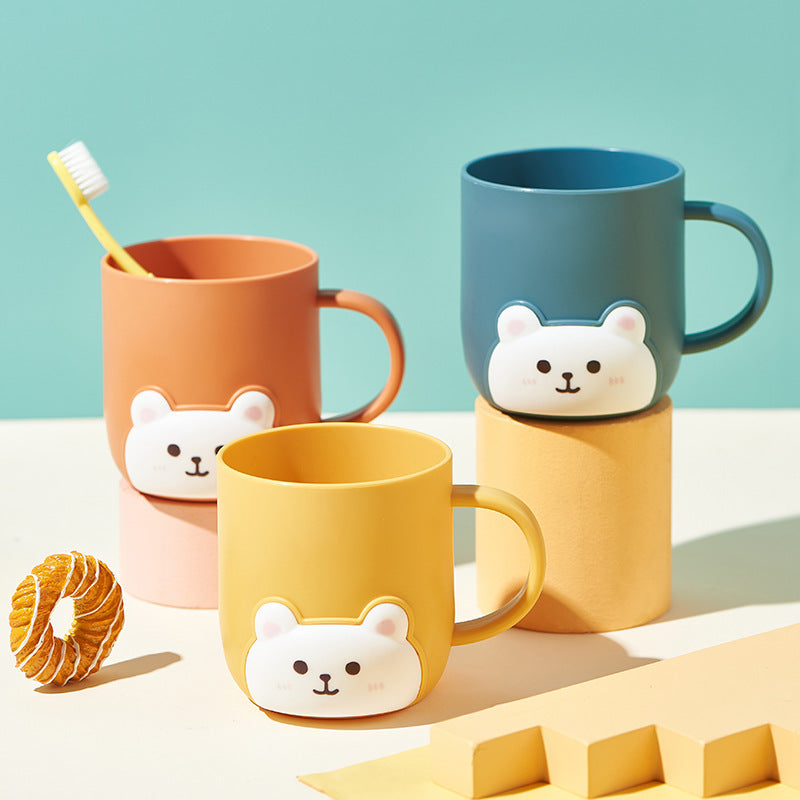 Home Cartoon Bear Gargle Cup Bathroom Thickening With Handle