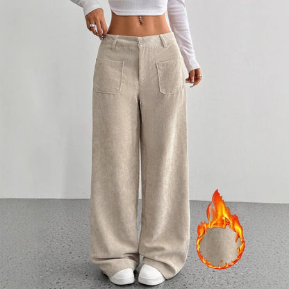 Loose Pocket Wide Leg Pants