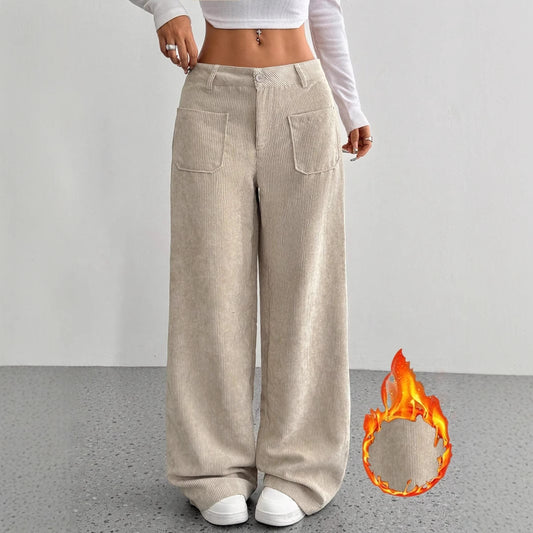 Loose Pocket Wide Leg Pants