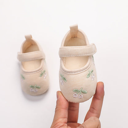 Cotton Small Embroidery Shoes