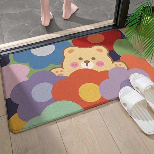 Tapis de sol absorbant pour entrée de salle de bain