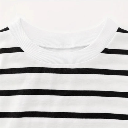 Women's Stripe Long-sleeved T-shirt