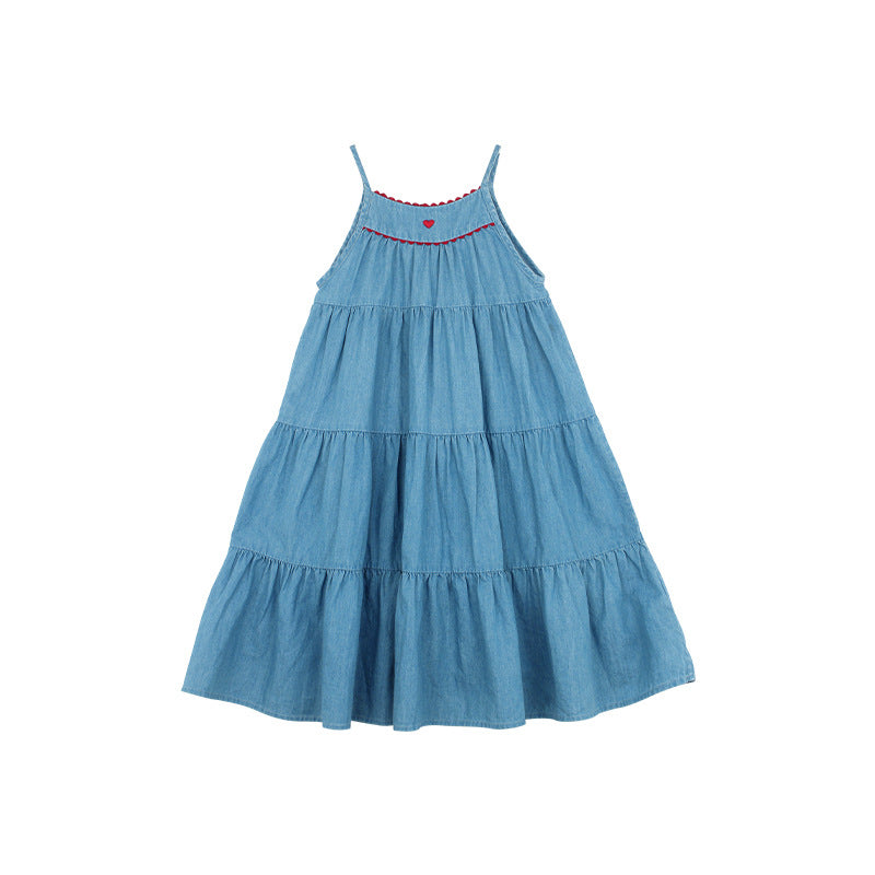 Girl Denim Dress Camisole