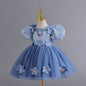 Girls' High-end Flowers Fashionable Dress