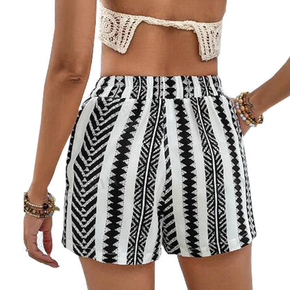 Short élégant en dentelle à nouer pour femme