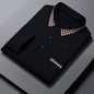 Solid Color Casual Dad Long-t-shirt
