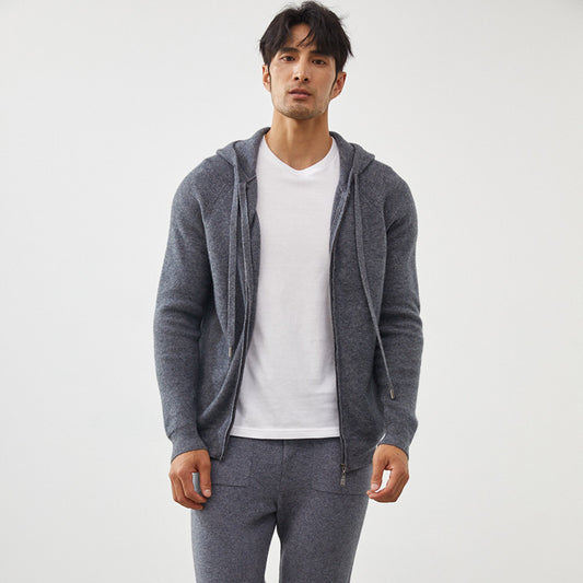 Cashmere Hooded Cardigan