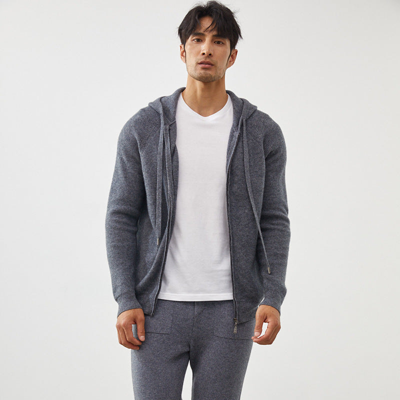 Cashmere Hooded Cardigan
