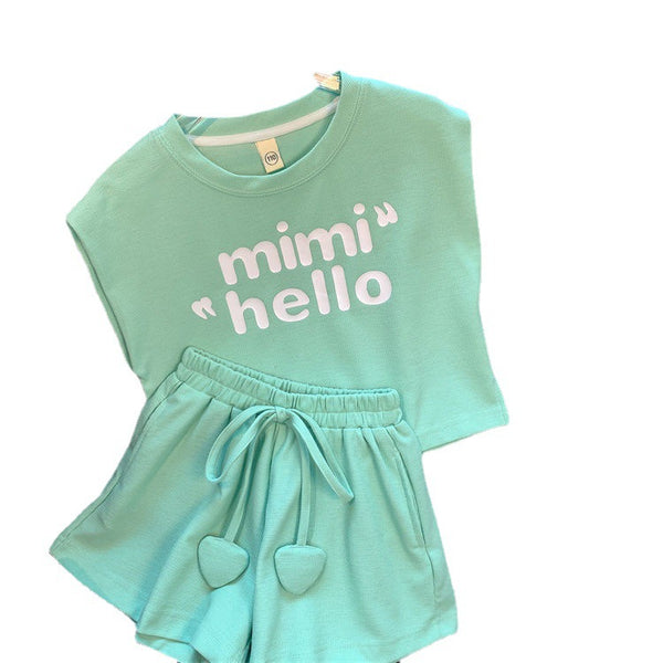 Girls' Sleeveless Top and Wide-Leg Shorts Set