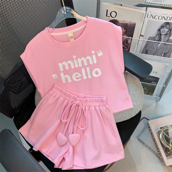 Girls' Sleeveless Top and Wide-Leg Shorts Set