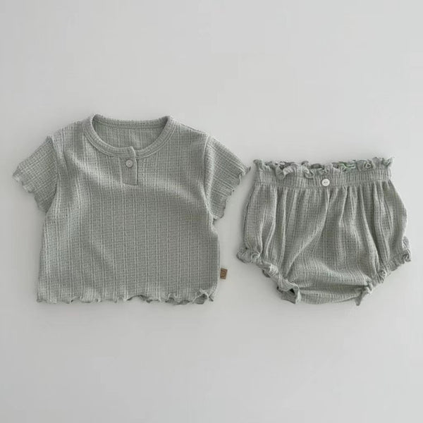 Lace-Trim Shorts and Top Lounge Set