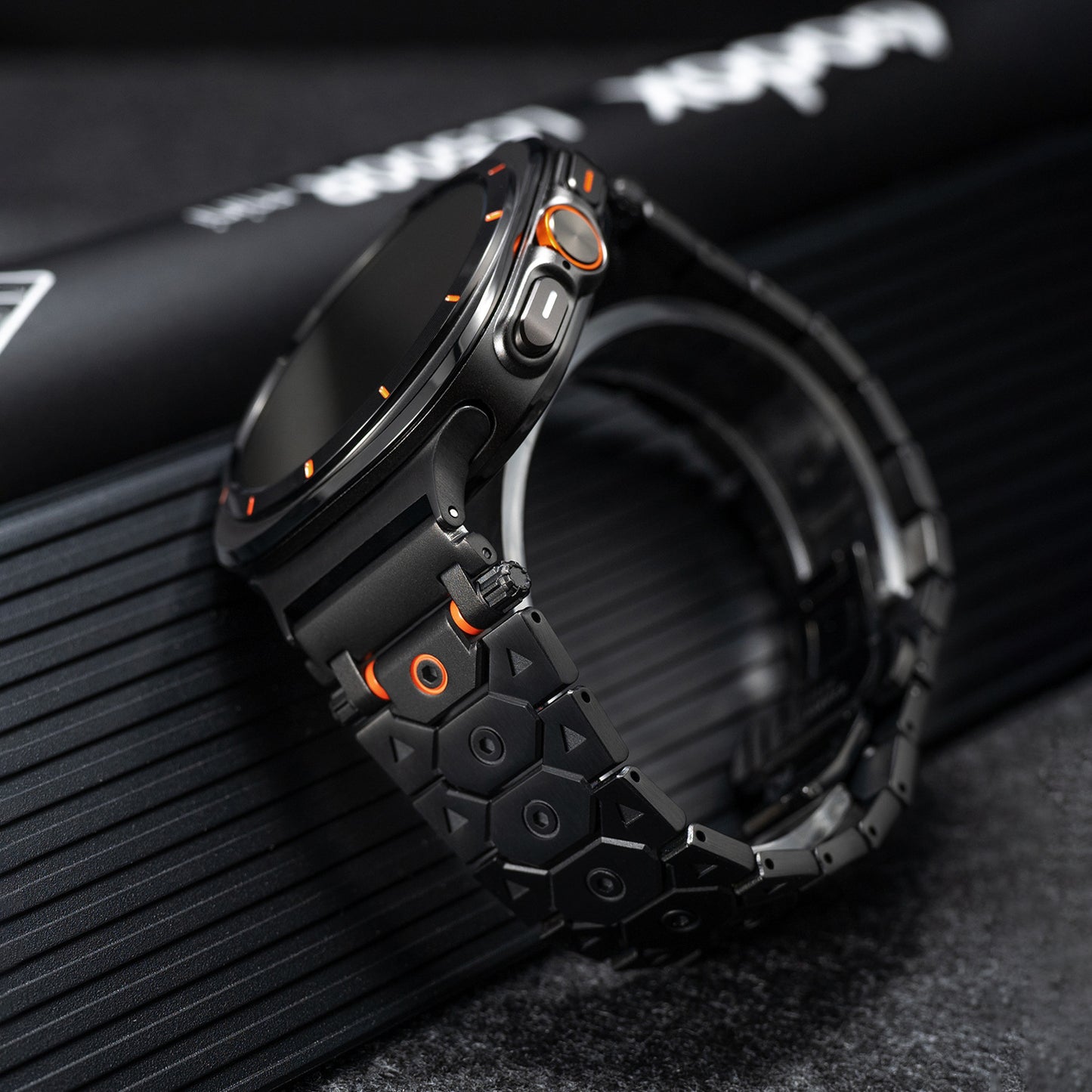 Butterfly Clasp Metallic Stainless Steel Strap