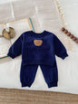 Long Sleeve Bear Pullover Sweater Suit