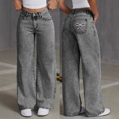 Women Straight jeans Loose Trousers