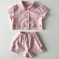 Flower Short-sleeved Shorts Two-piece Set