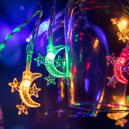 Cute Star Moon Decorative String Lights