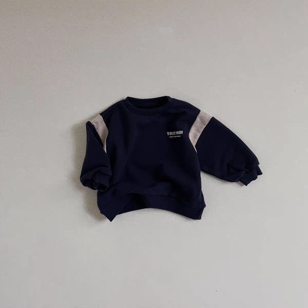 Pull coréen en patchwork pour bébé et enfant