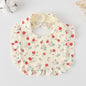 Baby Bib Ruffled Cotton Printed Gauze Lace Bib