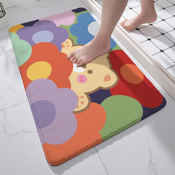 Tapis de sol absorbant pour entrée de salle de bain