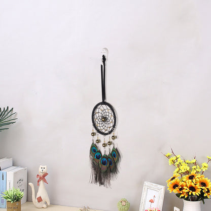 Peacock Fur Dreamcatcher Weave Vintage Home