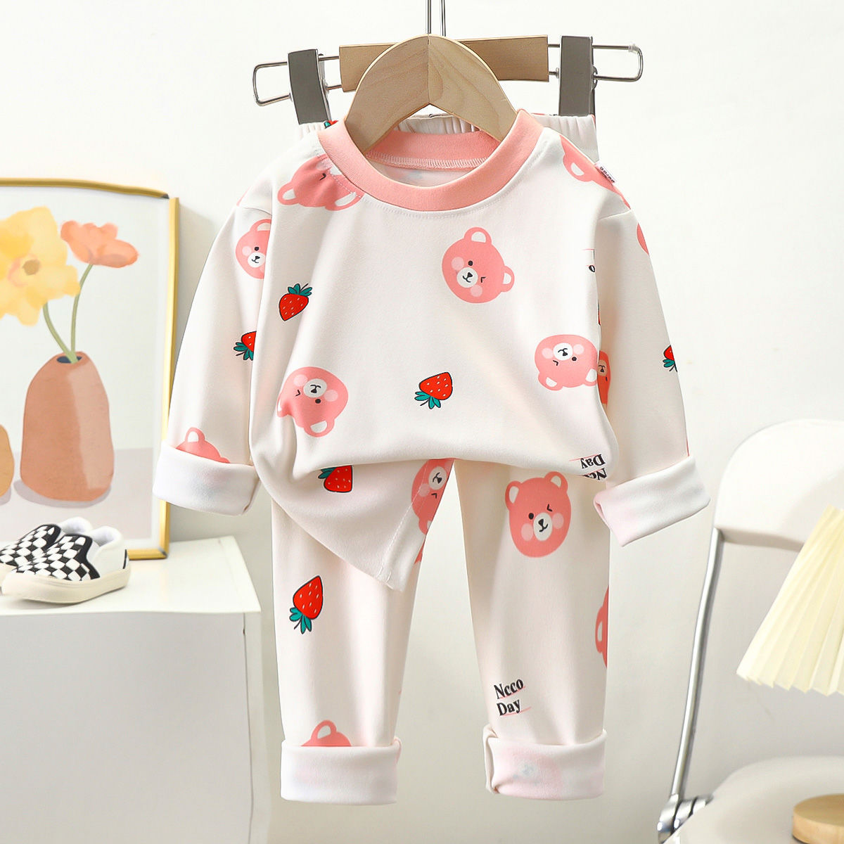 Kids Two-piece Warm Pajamas