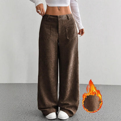 Loose Pocket Wide Leg Pants