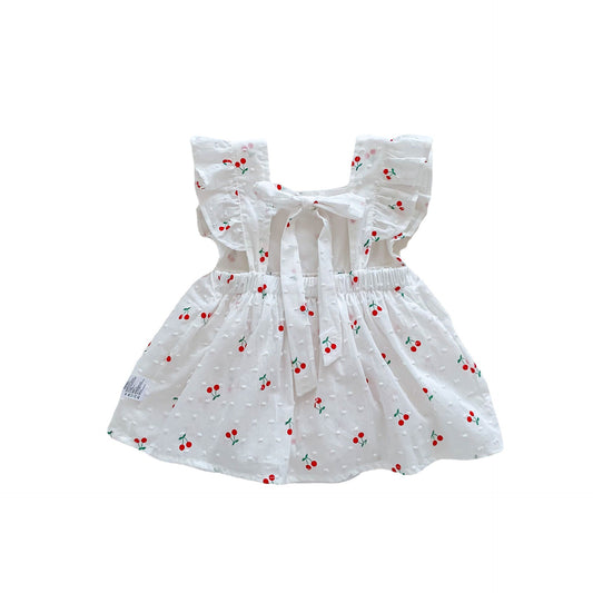 Summer Onesie Romper Princess Rompers Cherry Dress