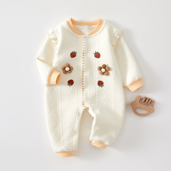Girls' Warm Newborn Jumpsuit