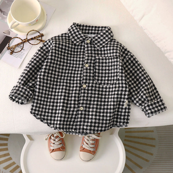 Children's Casual Plaid Shirt