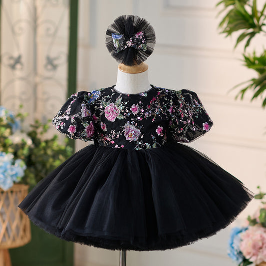 Original Huayang Puff Sleeve Puffy Gauze Princess Dress