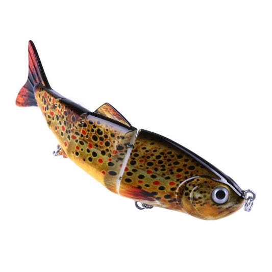 HENGJIA JM022-X 12cm 16.8g Leurre dur en plastique multi-sections avec hameçons triples, livraison couleur aléatoire