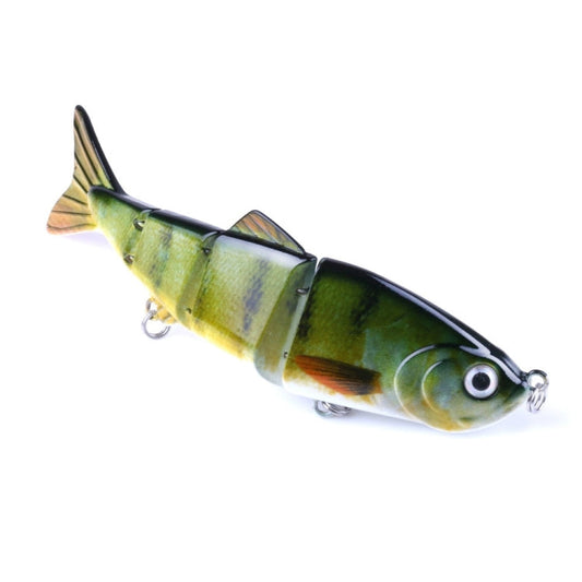 HENGJIA JM022-X 12cm 16.8g Leurre dur en plastique multi-sections avec hameçons triples, livraison couleur aléatoire