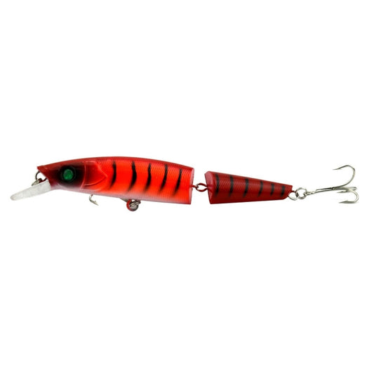 HENGJIA JM007-X 14cm 20.2g 2 sections en plastique dur Appâts de pêche artificiels avec hameçon triple, livraison de couleur aléatoire