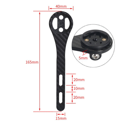 TOSEEK Full Carbon Fiber Road Bicycle Code Table Holder For Garmin Series(Gloss)