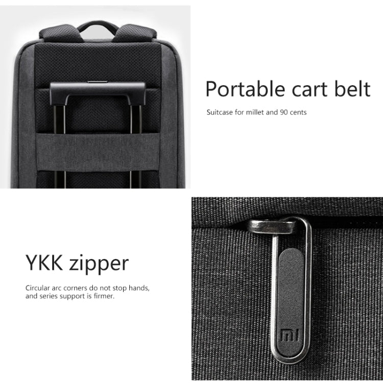 Original Xiaomi Waterproof Simple Backpack Laptop Bag for 15.6 inch Laptop(Dark Gray)