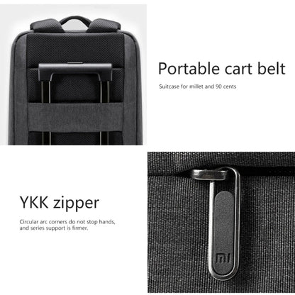 Original Xiaomi Waterproof Simple Backpack Laptop Bag for 15.6 inch Laptop(Dark Gray)