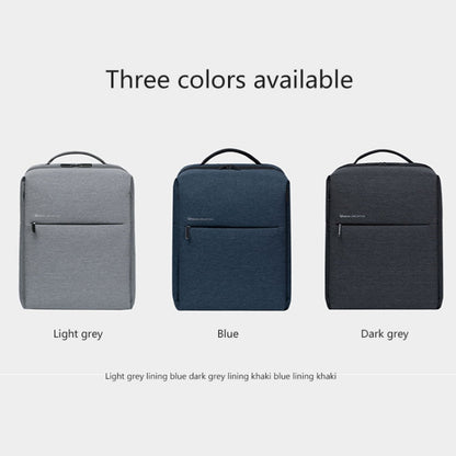 Original Xiaomi Waterproof Simple Backpack Laptop Bag for 15.6 inch Laptop(Dark Gray)