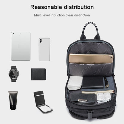 BANGE Fashion Casual Shoulder Bag Outdoor USB Chest Bag (Grey)