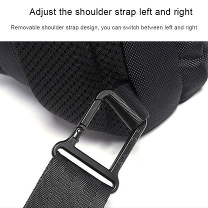 BANGE Fashion Casual Shoulder Bag Outdoor USB Chest Bag (Grey)