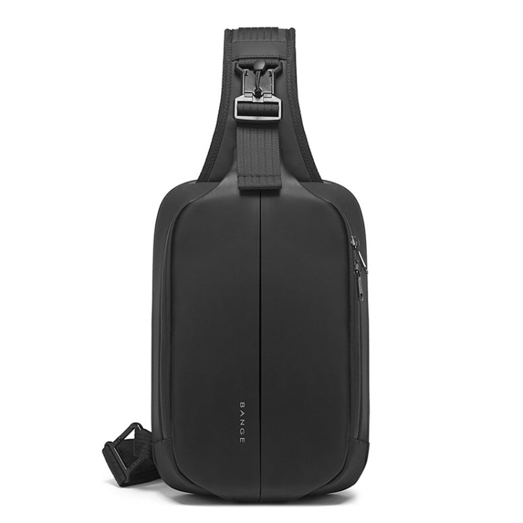 BANGE Sac de Poitrine pour Homme, Sac à Bandoulière de Loisirs en Plein Air Imperméable (Noir)